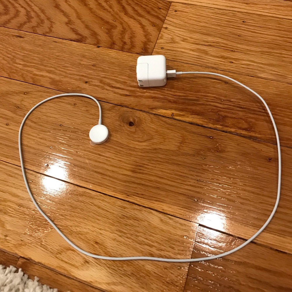 Apple watch magnetic charger to usb cord and plug